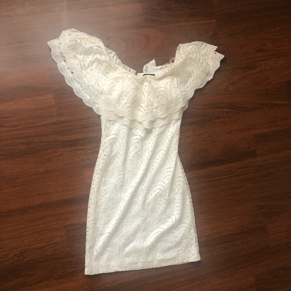 White Off-the-Shoulder Dress